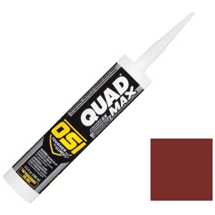 OSI Quad Max Window Door Siding Sealant Caulk 10oz Red 972 12ct