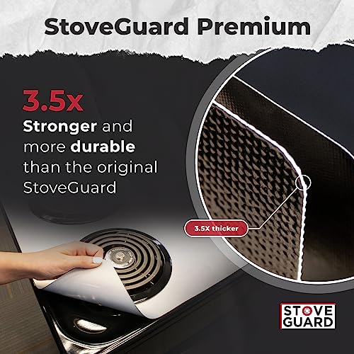 StoveGuard USA-Made, Custom Designed Precision Cut Stove Cover for Gas Stove Top, Premium 6x Thicker Heavy-Duty Whirlpool Gas Range, Mod# WCG97US0DS