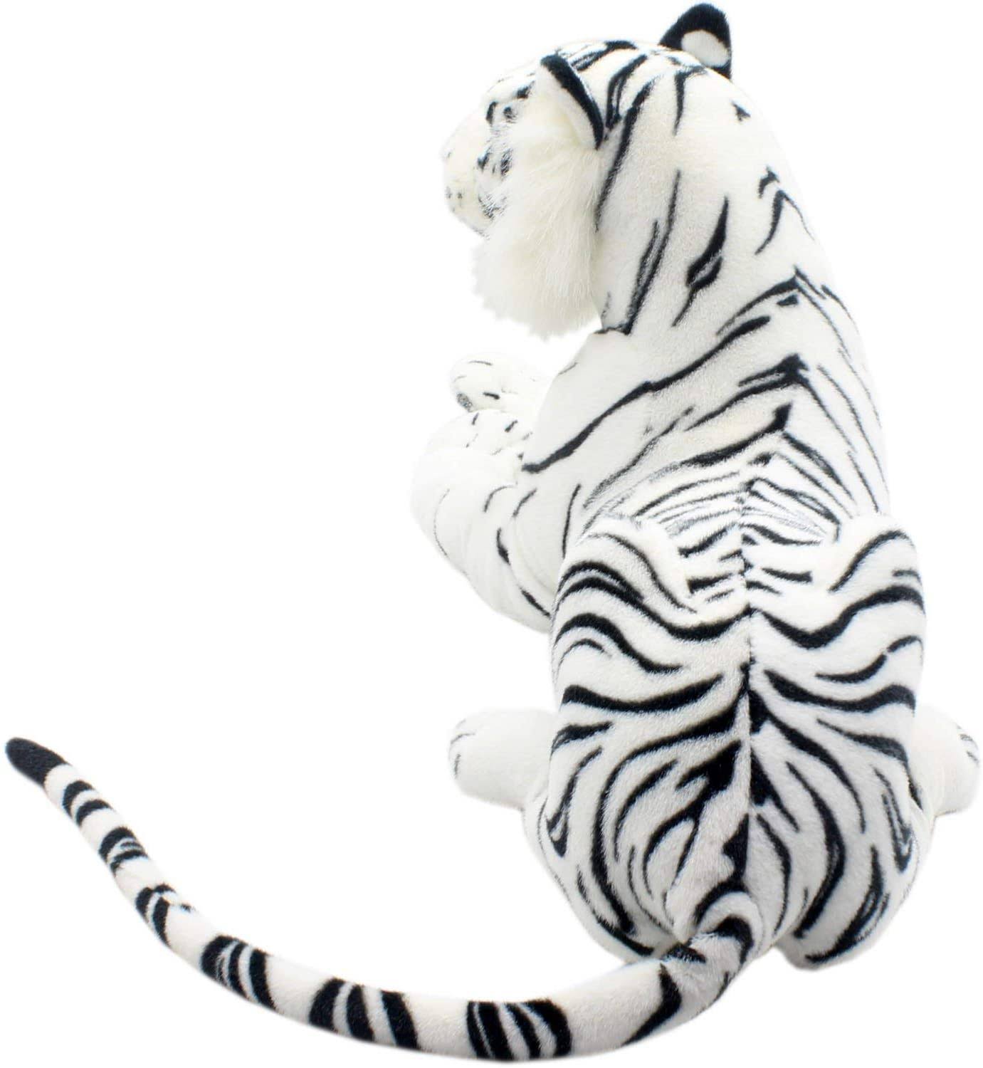 TAGLN Large Stuffed Animals Tiger Toys Giant Plush Big (White, 18 inch)