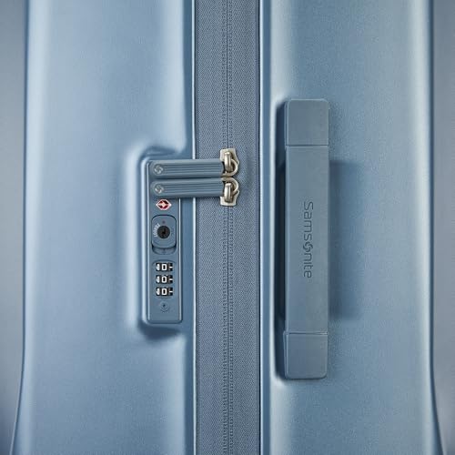Samsonite UpLIFT 19" Lightweight Hardside Carry-On Luggage with Spinner Wheels - Expandable - Airline-Approved, Polycarbonate Hard Suitcase for Ultra Lightweight Travel - Silver Shimmer
