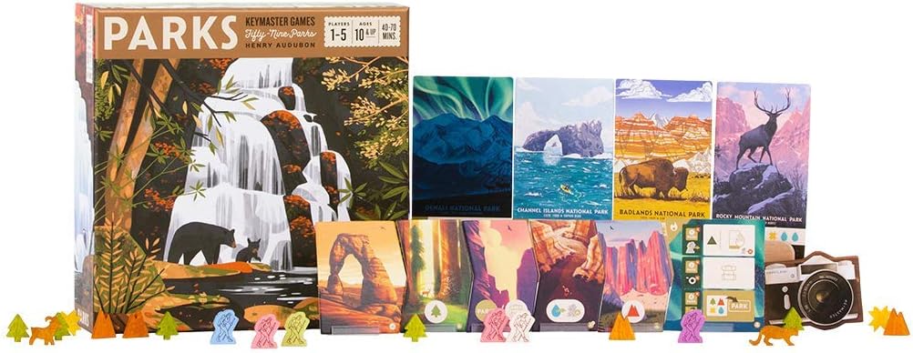 PARKS Board Game - a Family and Strategy game about National Parks by Keymaster Pack of 2