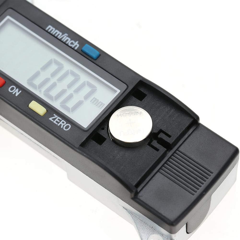 Thickness Gauge,0-25mm Horizontal Type Electronic Digital Display Caliper Thickness Gauge Measuring Tool