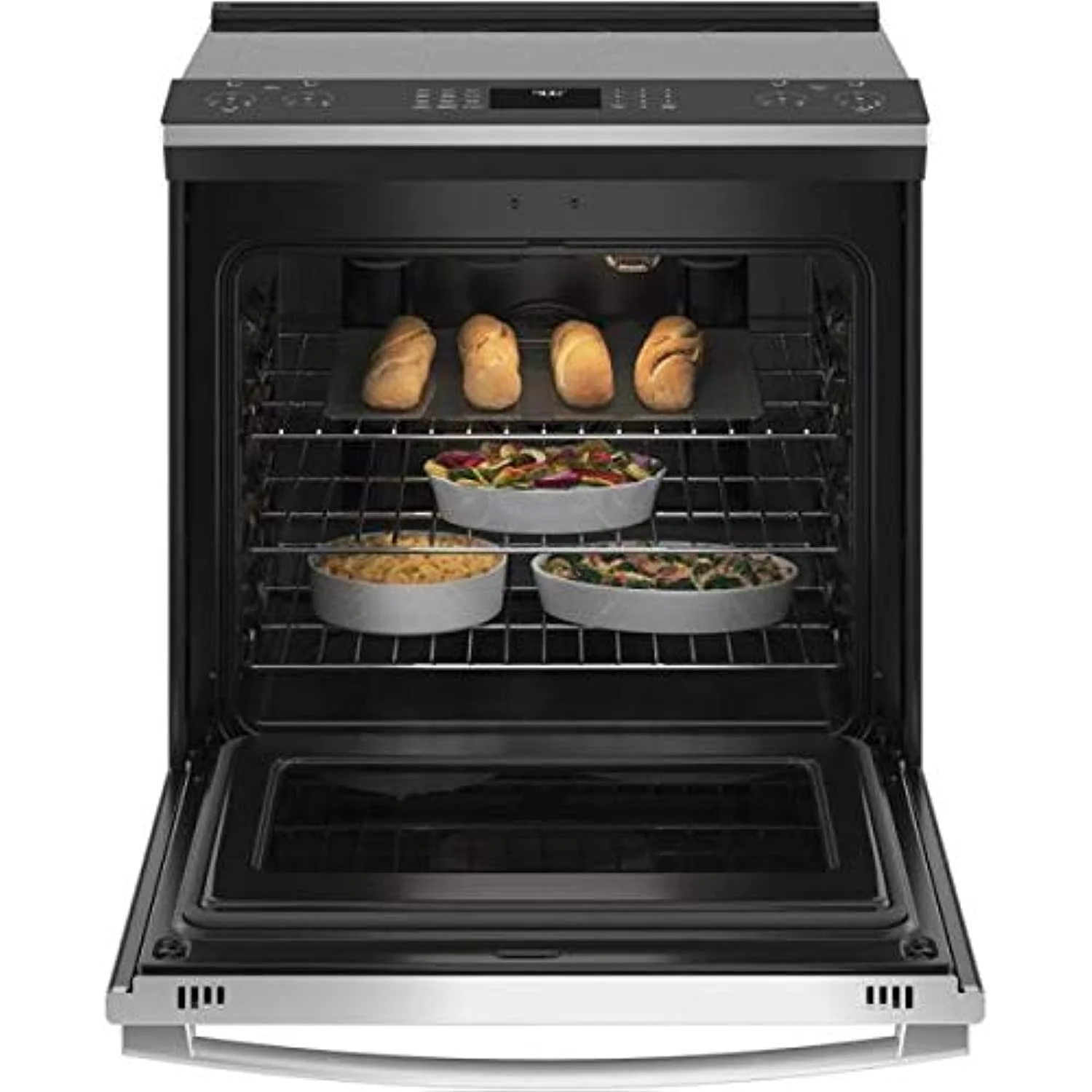 GE Profile PSS93YPFS 5.3 Cu. Ft. Smart Stainless Electric Convection Range
