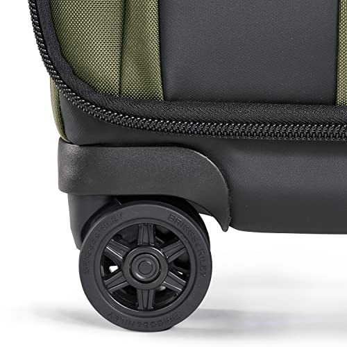 Briggs & Riley Domestic 22" Carry On Expandable Spinner - Luggage for Travel, Suitcases with Wheels, Softside Rolling Bag for Men & Women, Self-Repairing Zipper - ZDX Collection, Hunter