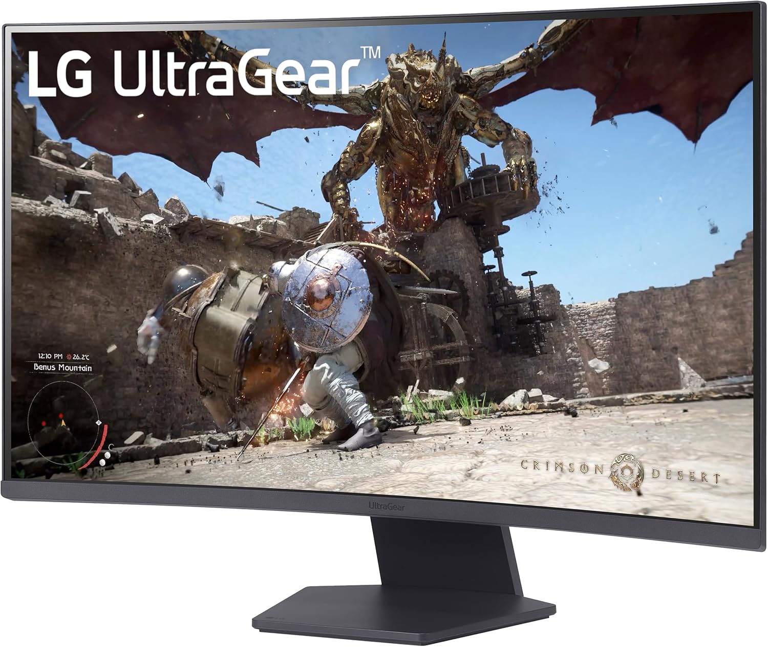LG 32GS60QC-B 31.5-inch Ultragear 1000R Curved Gaming Monitor QHD 180Hz 1ms HDR10 AMD FreeSync HDMI DisplayPort Tilt Stand Black