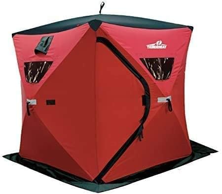 THUNDERBAY Ice Cube Series Pop-Up Portable 2-3 Person Ice Fishing Shelter