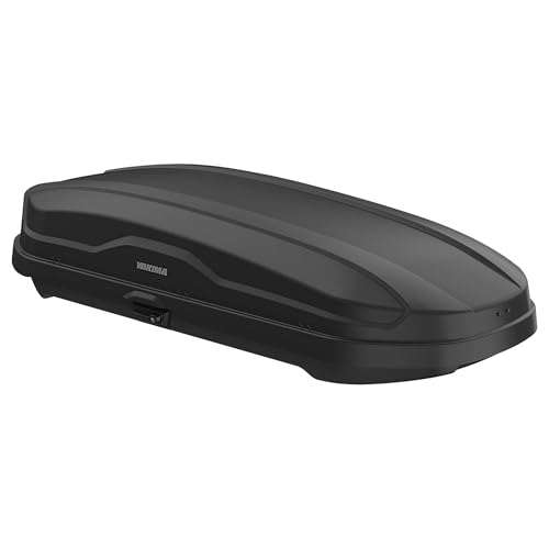 Yakima Roof Cargo Carrier, Vehicle Rooftop Hard Shell Travel Storage Box with SKS Lock, SkyBox NX XL, 18 Cubic Feet, Black