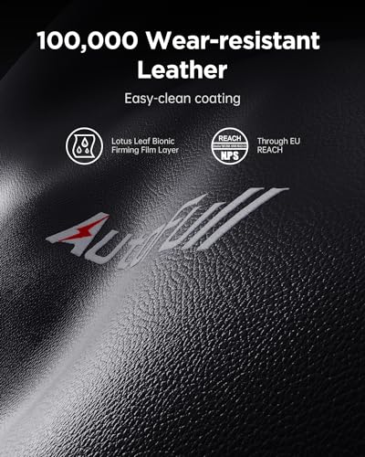 AutoFull C3 Gaming Chair Computer Chair with Ergonomic Wingless Cushion PU Leather Racing Style PC Chair with Footrest and Lumbar Support Pillow（Whirlwind）