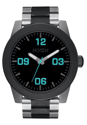 Nixon Corporal SS A346. 100m Water Resistant XL Men’s Watch (48mm Watch Face. 24mm Stainless Steel Band)