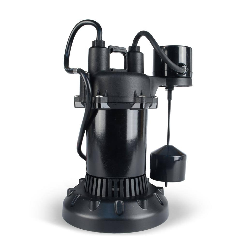 Everbilt 1/2 HP Submersible Aluminum Sump Pump with Vertical Switch
