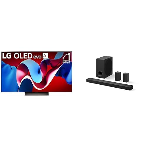 LG 65-Inch Class OLED evo C4 Series Smart TV 4K Processor Flat Screen with Magic Remote AI-Powered with Alexa Built-in (OLED65C4PUA, 2024)