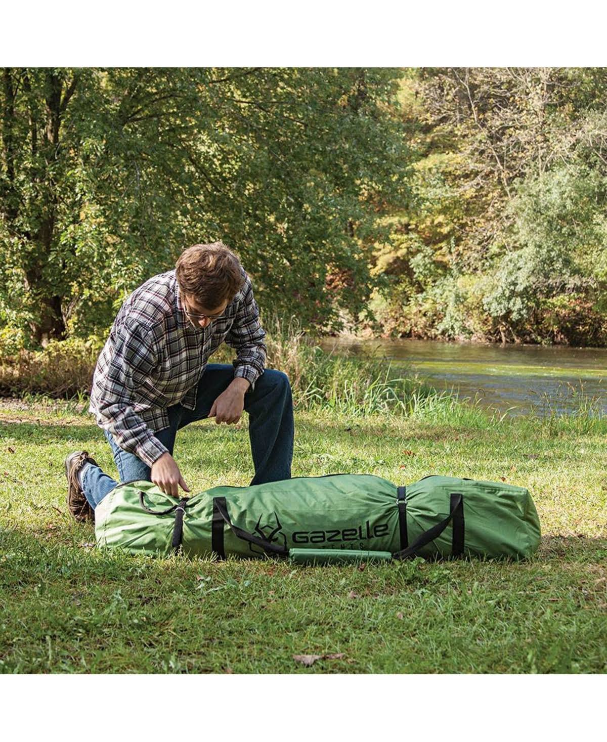 Gazelle 33300 T3 Pop Up Portable Camping Hub Tent, 3 Person