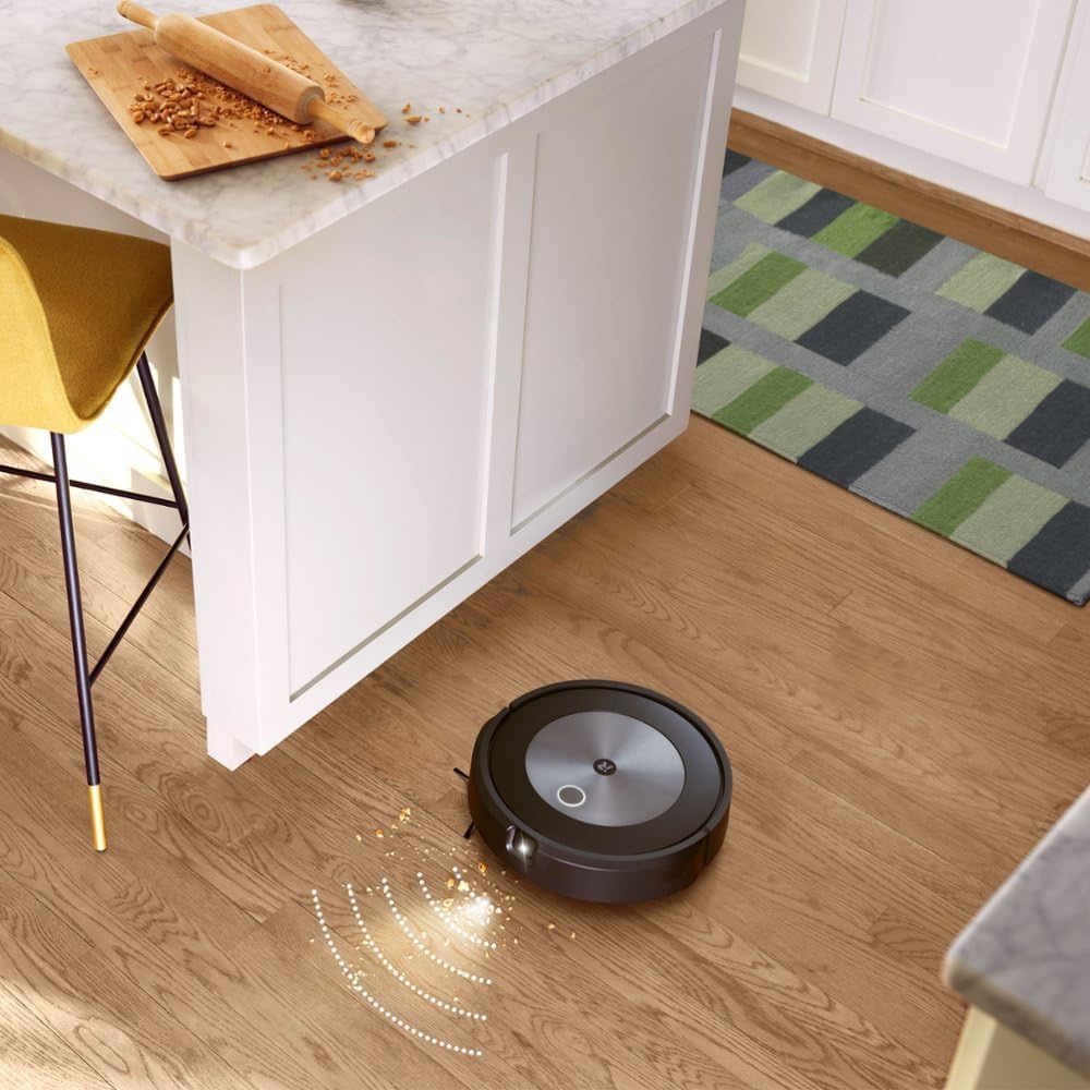 iRobot Roomba Combo j Series Robot Vacuum, Identifies & Avoids Obstacles, Clean by Room with Smart Mapping, 2-in-1 Vacuum with Optional Mopping, Compatible with Alexa, with MTC Microfiber Cloth