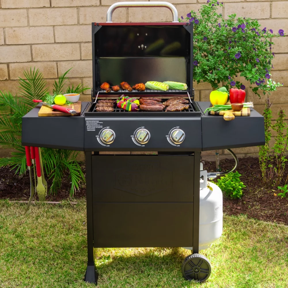 Expert Grill 3 Burner Propane Gas Grill in Black