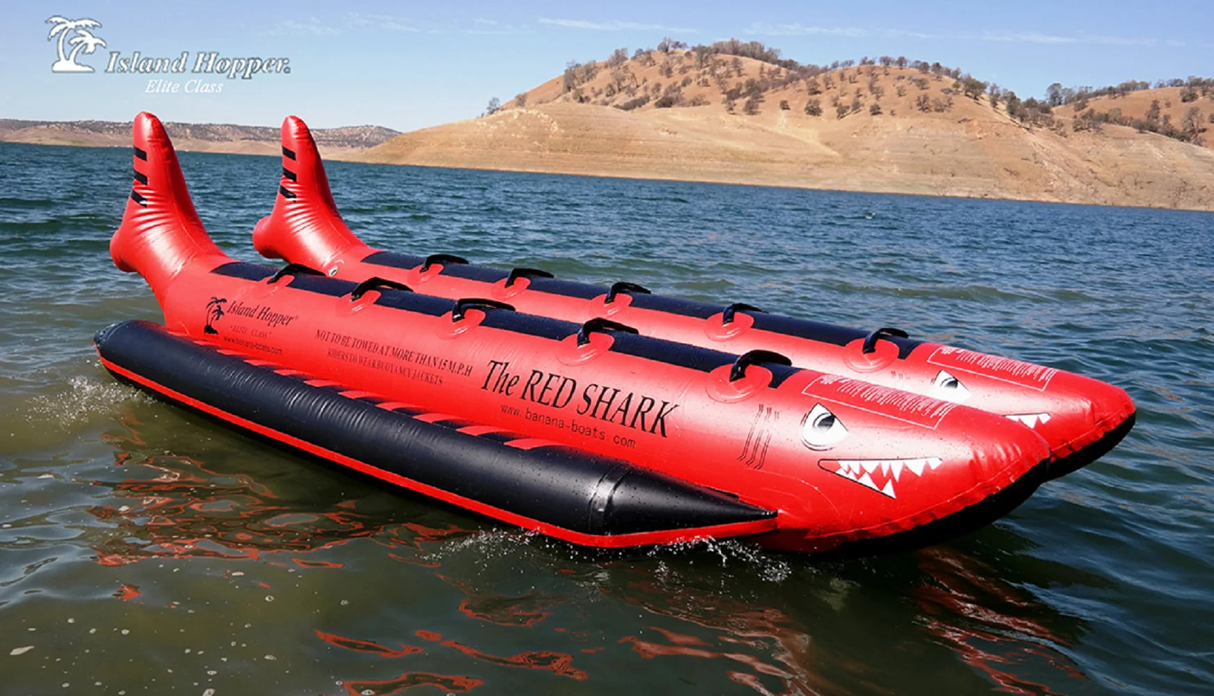 Island Hopper Red Shark 10 Passenger Elite Class Heavy Commercial Banana Boat