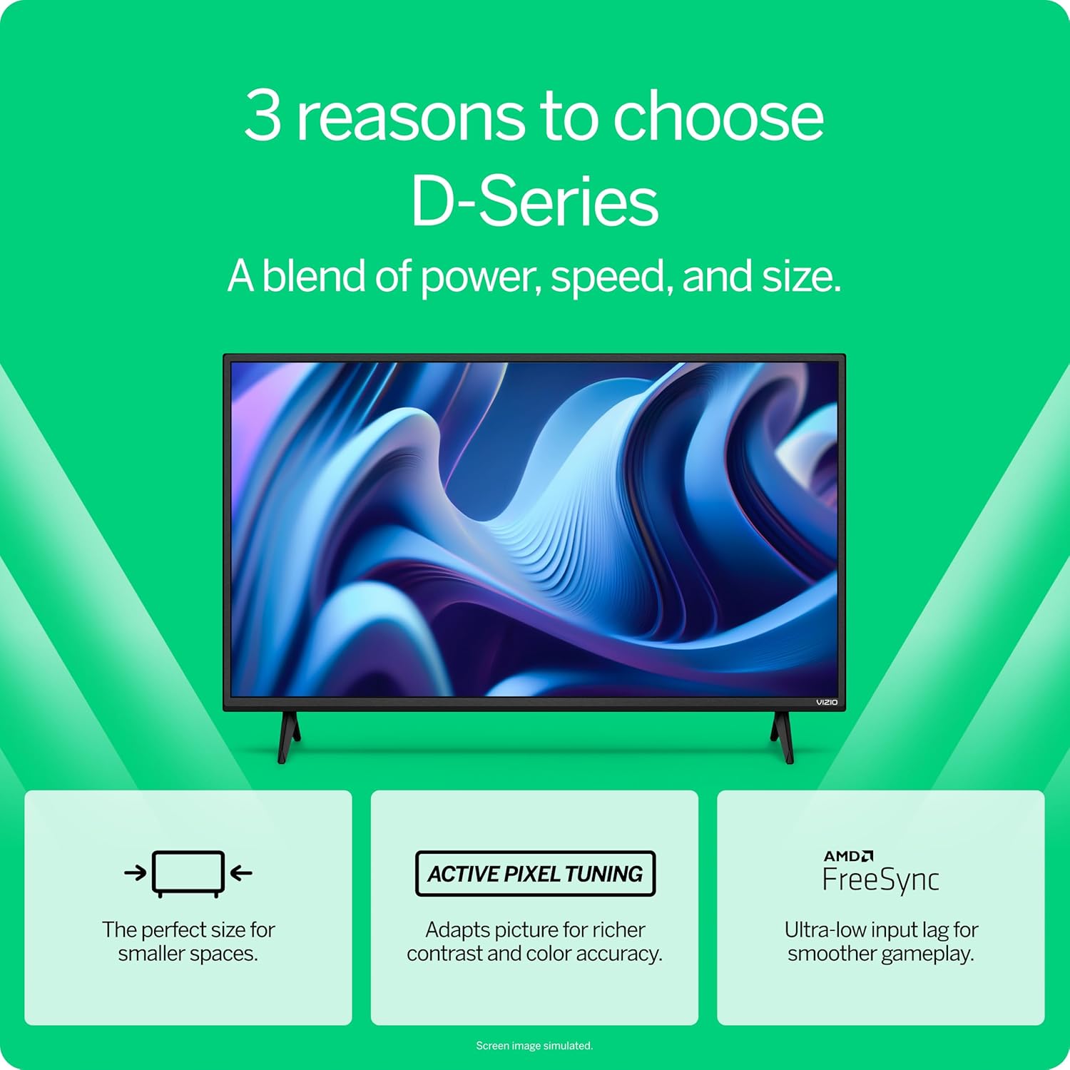 VIZIO 24-inch 1080p Smart TV and 2.1 Channel Sound Bar with Wireless Subwoofer Home Theater System