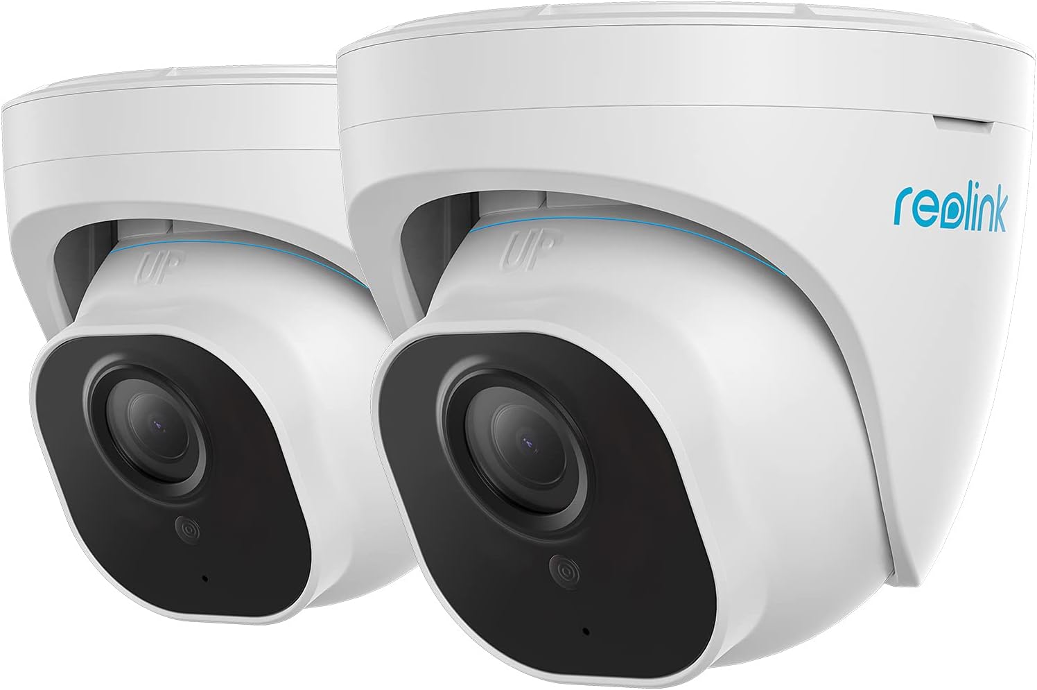 REOLINK 4K Outdoor Cameras for Home Security, IP PoE Dome Surveillance Camera, Smart Human/Vehicle Detection, Time Lapse, Work with Smart Home, Up to 256GB Micro SD Card, RLC-820A (Pack of 2)