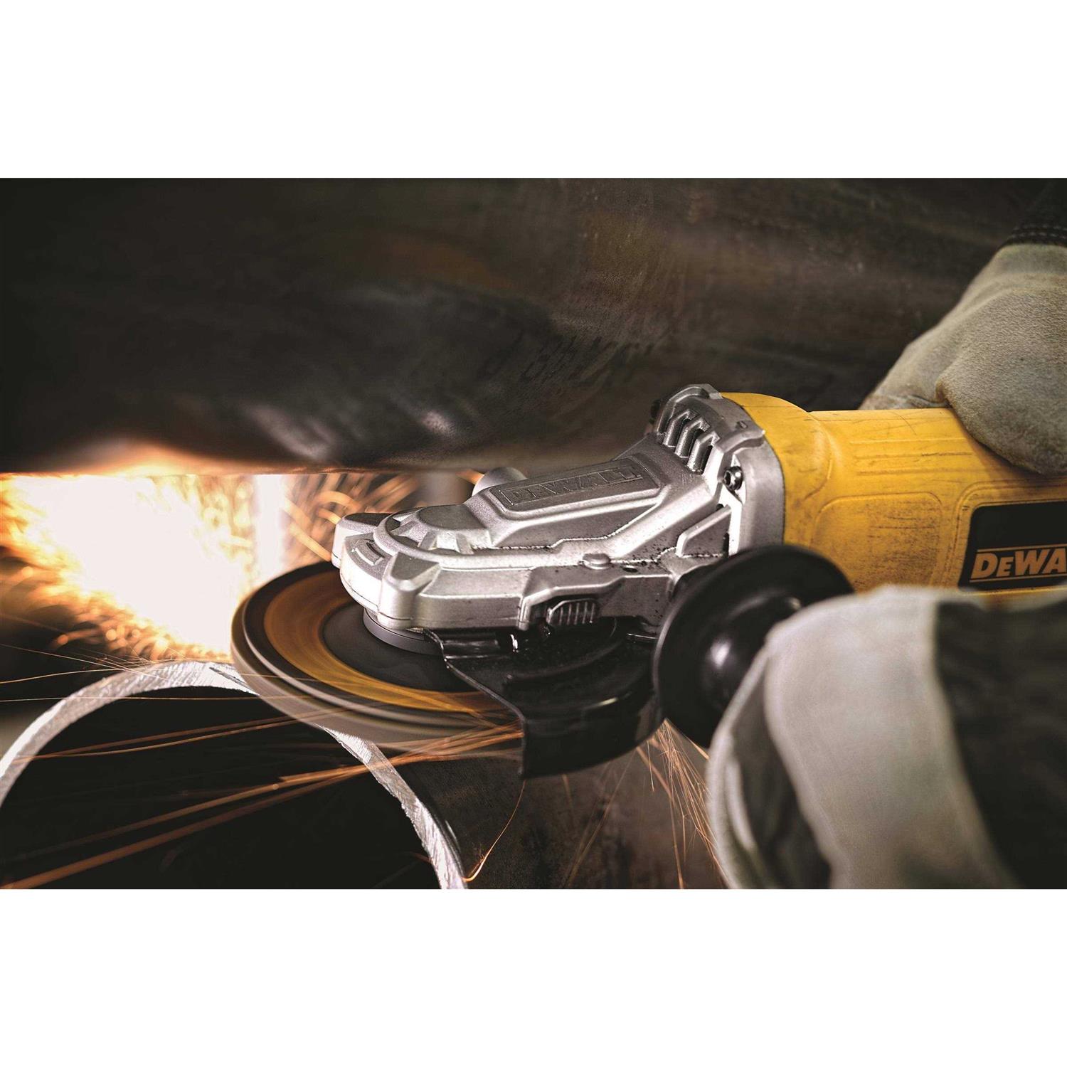Dewalt DWE4120FN 4-1/2 in 5 in Flathead Paddle Switch Small Angle Grinder with No Lock-On - Shop Hardware Tools Online Store