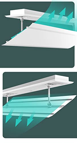 Air Conditioner Deflector Ceiling Central Air Conditioning Angle Adjustable Air Deflector, for Various Shapes of Air Outlets, for Commercial Office Public Area Home, Easy Installation