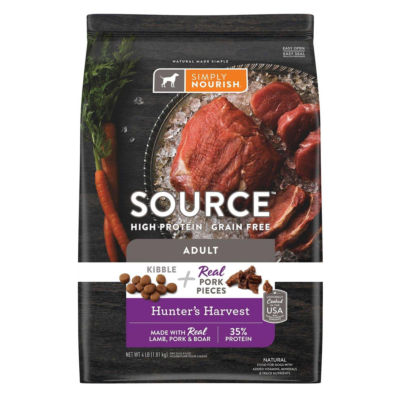 Simply Nourish Source Kibble + Adult Dry Dog Food - Pet Supplies online store