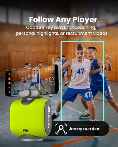 Chameleon AI Auto Sports Action Camera - 4K 60FPS Soccer Camera and Basketball Tracking Camera for Team Sports, Live Streaming, No Subscription, Works with iOS & Android (Lava Graphite)