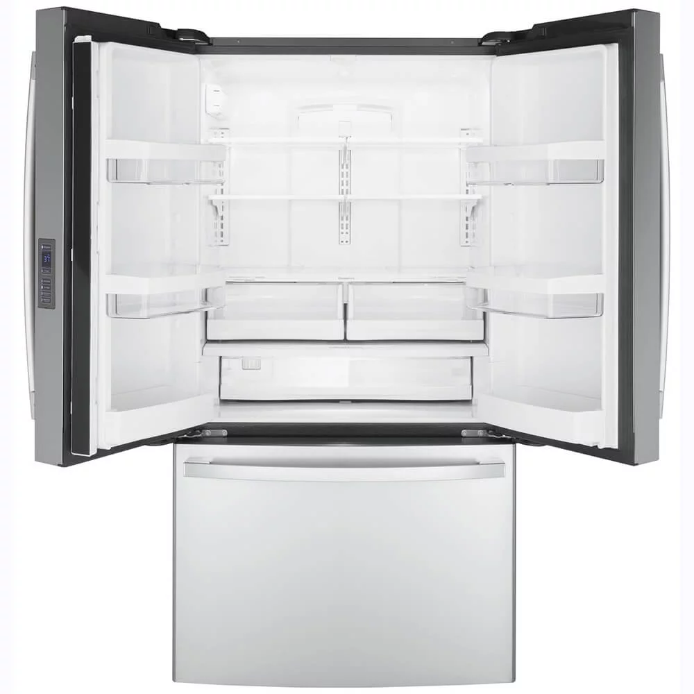 GE GWE23GYNFS 23.1 Cu. Ft. Stainless Steel Counter-Depth French-Door Refrigerator