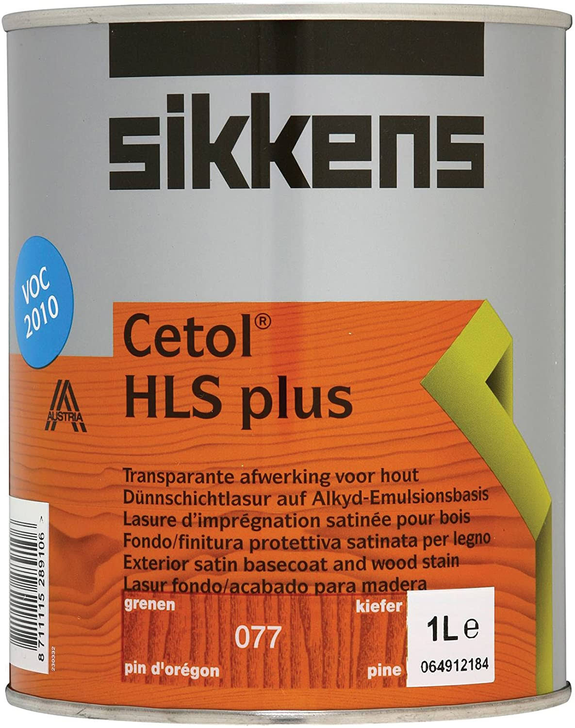 Sikkens SIKCHLSPP 1L Cetol HLS Plus Translucent Woodstain Pine