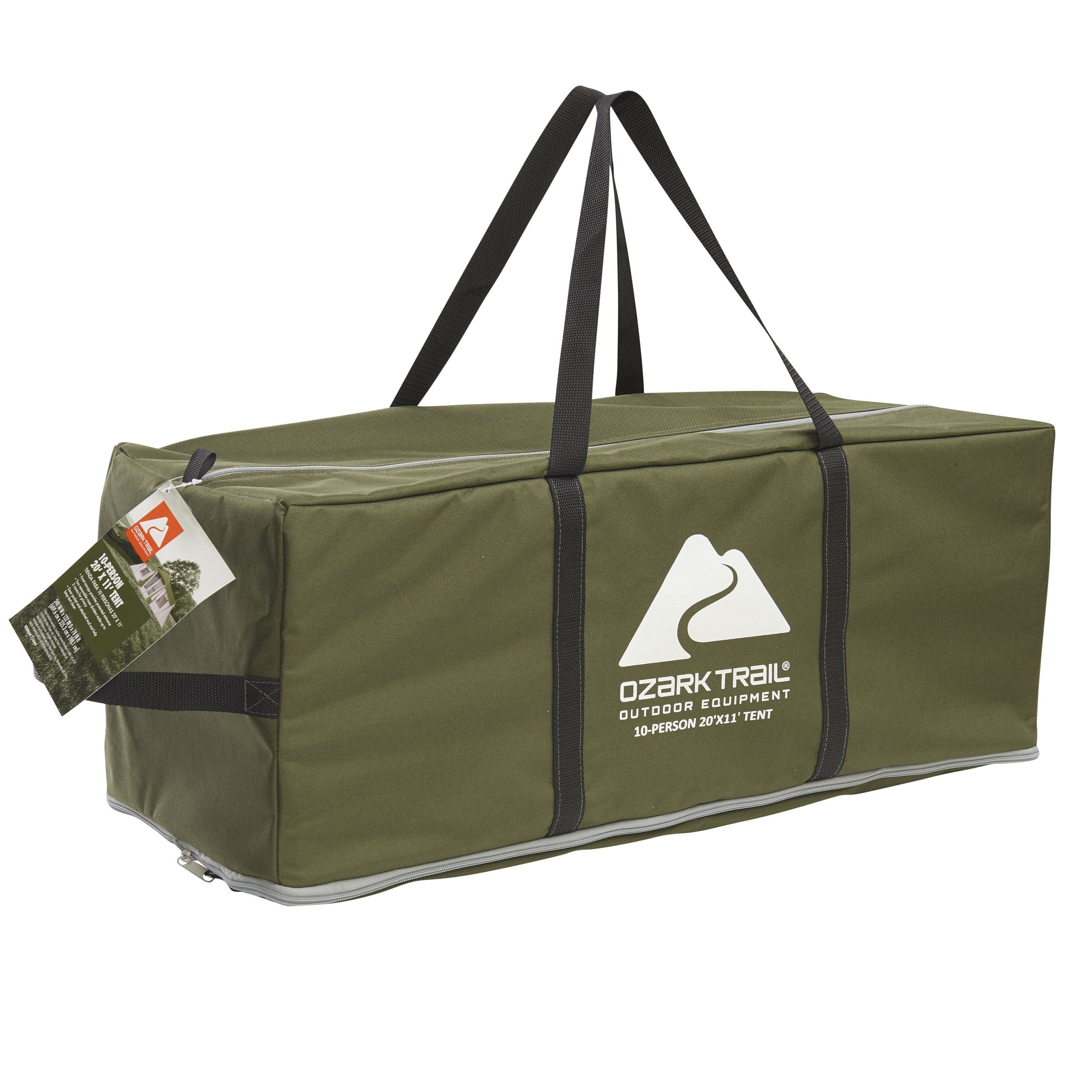 Ozark Trail 10-Person 3-Room Vacation Tent, with Shade Awning