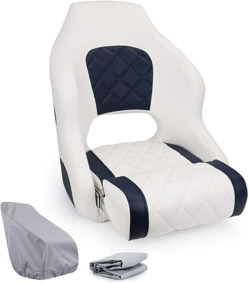NORTHCAPTAIN Premium Sport Flip Up Boat Seat Captain Bucket Seat
