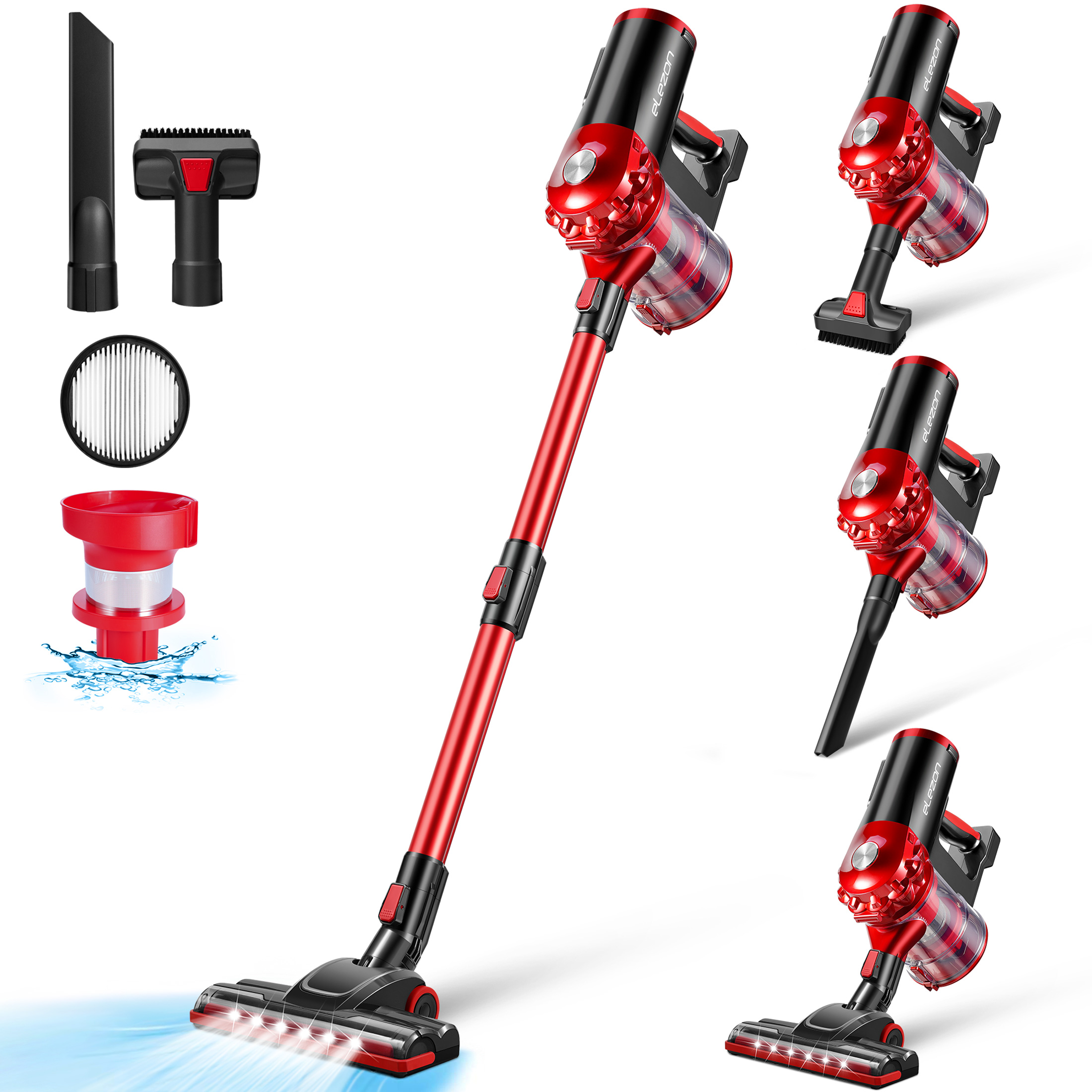 elezon Cordless Vacuum A200, Powerful Bagless Lightweight Stick Handheld Vacuum Cleaner - New