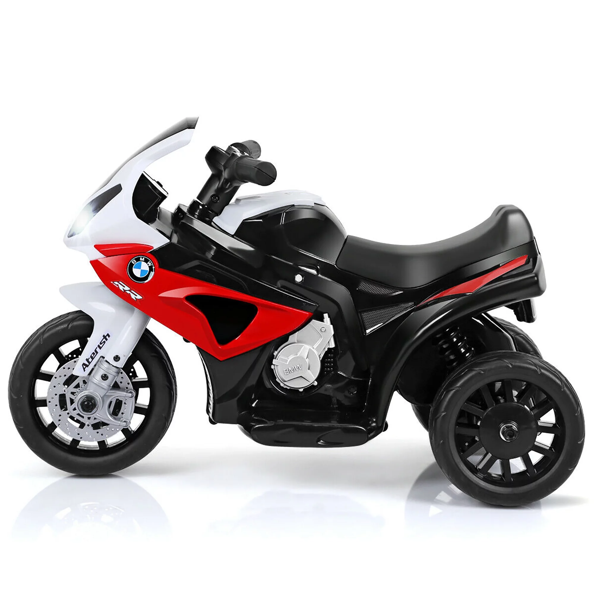 Costway Kids Ride On Motorcycle BMW Licensed 6V Electric 3 Wheels Bicycle with Music & Light (Suitable for 18-36 Months Age)