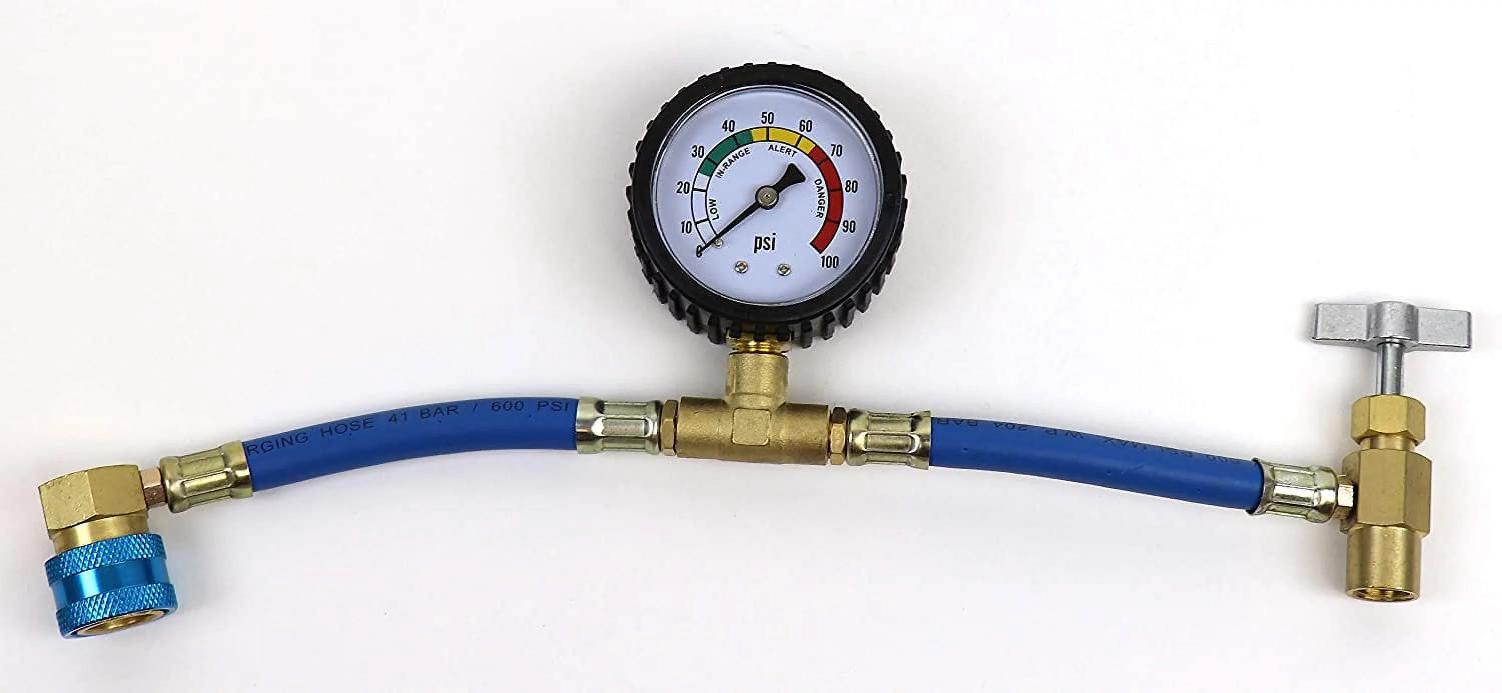 ZeroR Top Off Kit #2 - Genuine 8oz HFO-R1234yf Refrigerant (2 Cans) & HD Brass Can Tap with Gauge