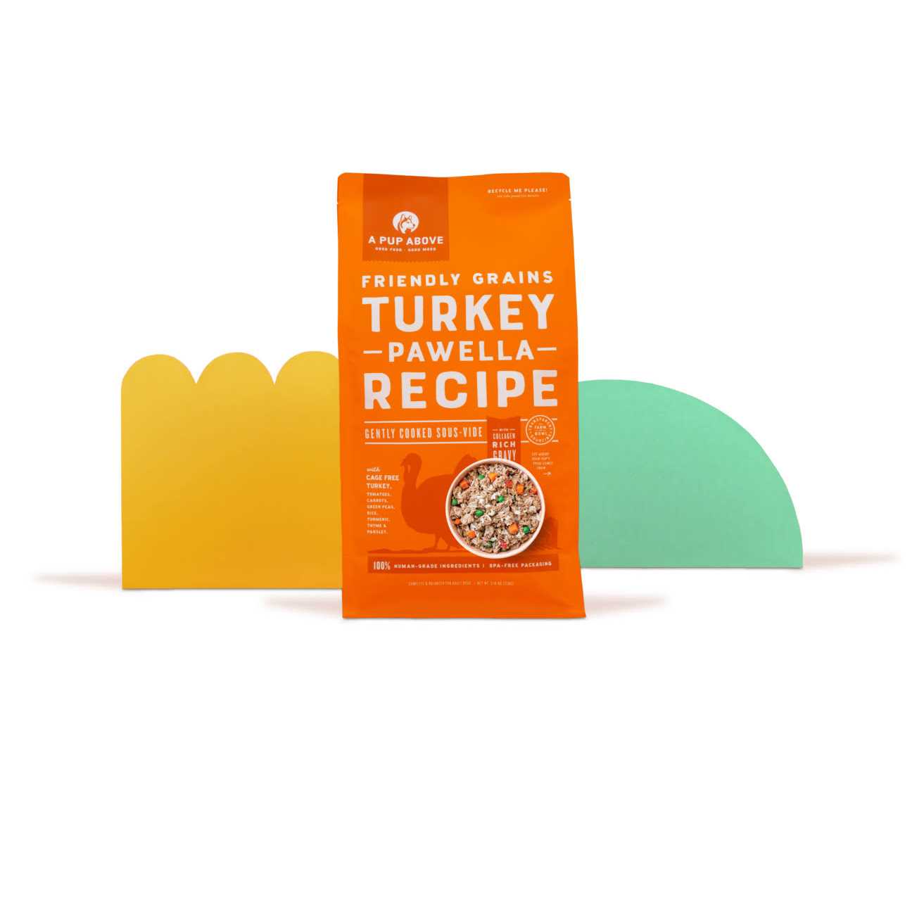 A Pup Above Dog Frozen Gently Cooked Food Turkey Pawella - Pet Supplies online store