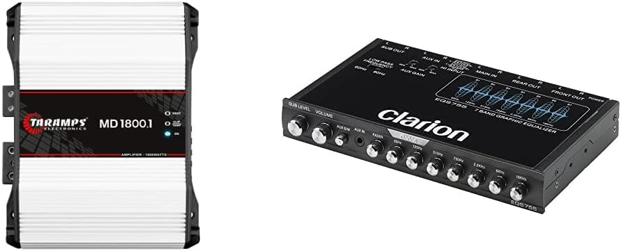 Taramp's MD 1800.1 1 Ohm 1800 Watts Class D Full Range Mono Amplifier