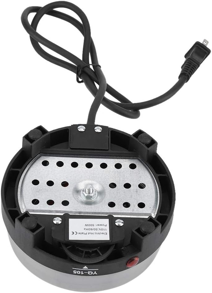 LANTRO JS - Electric Mini Stove Hot Plate, Portable 500W Single Burner Multifunction Home Heater Plate Kitchen Appliance for Milk Water Coffee Heating, Camping RV and Hot Pot (US Plug 110V) Pack of 2