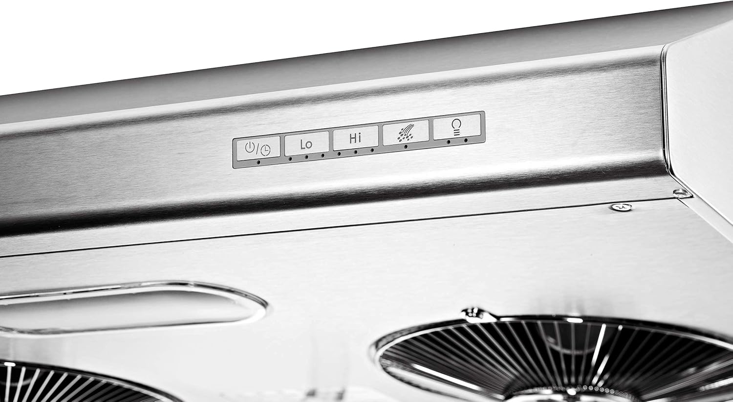 Pacific Kitchen Vent Hood AC30BS – 30 Inch Under Cabinet Range Hood – Filterless Modern Stainless Steel Hood Vent with 900 CFM Suction, Dual Fans, LED Touch Controls and Auto-Clean Function