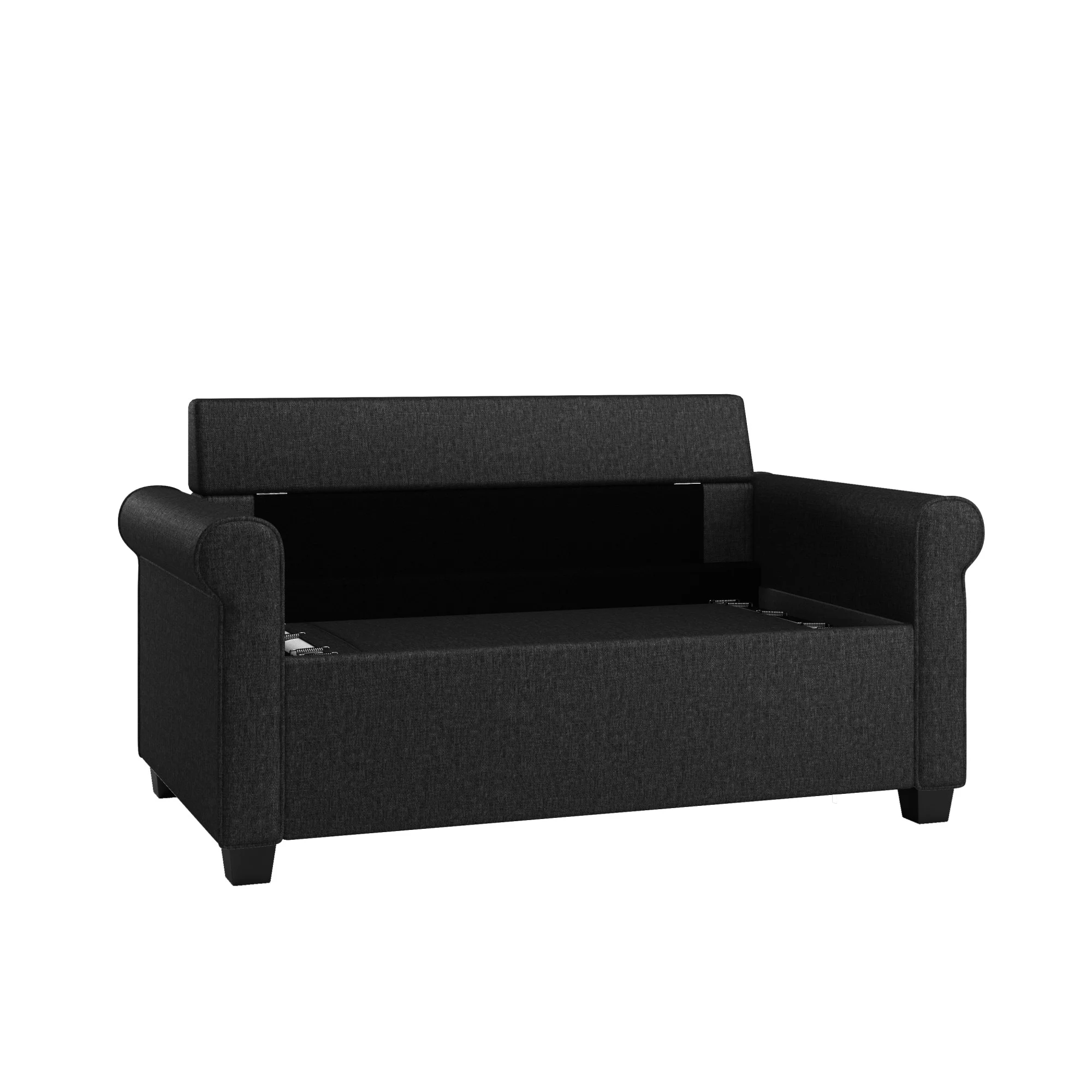 Mainstays Tatum Twin Sleeper Loveseat, Black