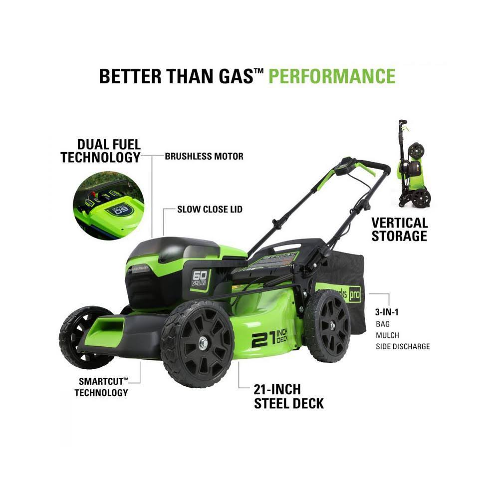 Pro 21 in. 60V Battery Cordless Walk-Behind Lawn Mower (Tool-Only)
