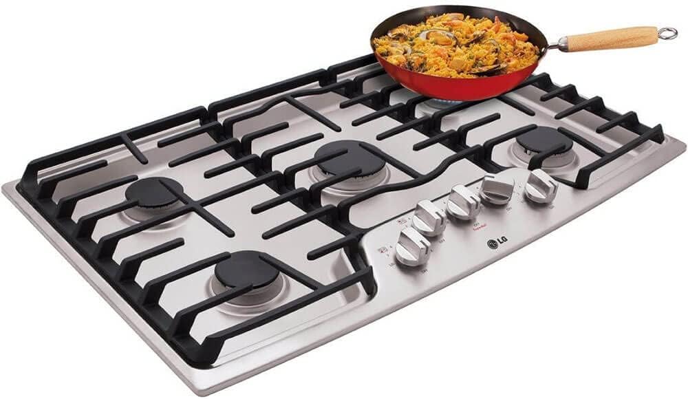 LG LCG3611ST 36" Stainless Steel Gas Sealed Burner Cooktop