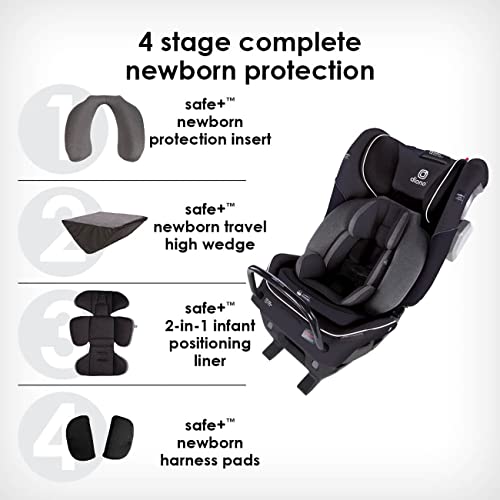 Diono Radian 3QXT SafePlus 4-in-1 Rear and Forward Facing Convertible Car Seat, Safe Plus Engineering, 4 Stage Infant Protection, 10 Years 1 Car Seat, Slim Fit 3 Across, Yellow Mineral