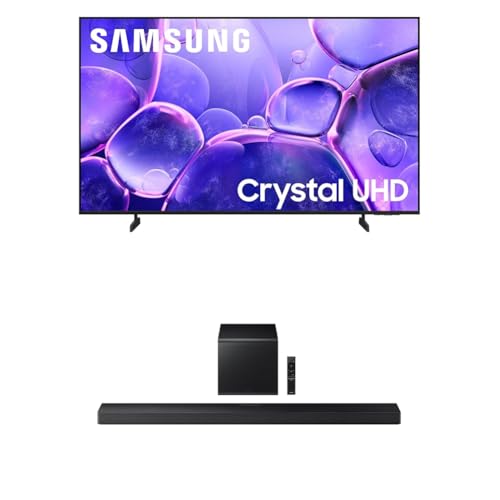 Samsung 43-Inch Class Crystal UHD U8000F 4K Smart TV (2025 Model) Endless Free Content, Crystal Processor 4K, MetalStream Design, Knox Security, Alexa Built-in
