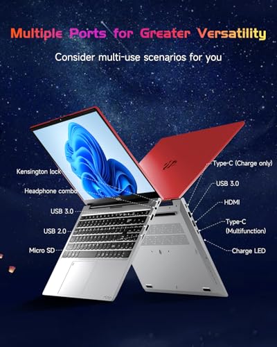 NIMO 15.6 IPS-FHD-Laptop, Intel Pentium 4 Cores N100 8GB RAM 128GB SSD Backlit Keyboard Fingerprint (Beat to i3-1115G4 Up to 3.4GHz) Computer for Student-Home WiFi 6 BT5.2 Win 11