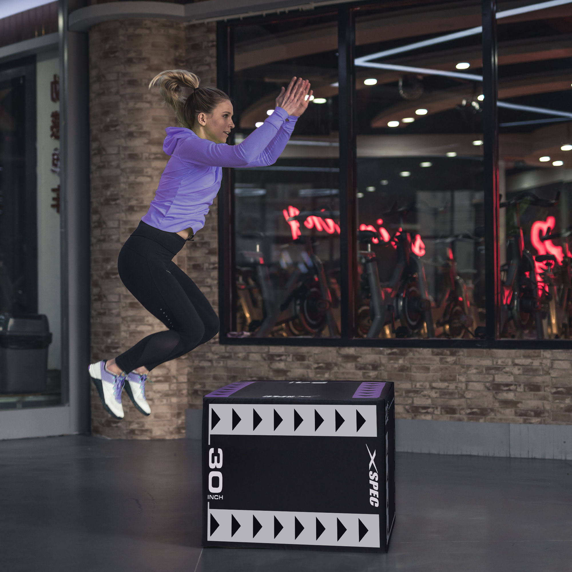 Xspec 3 in 1 Plyometric Fitness Exercise Jump Foam Box, 30x22 x 24x22 x 20x22