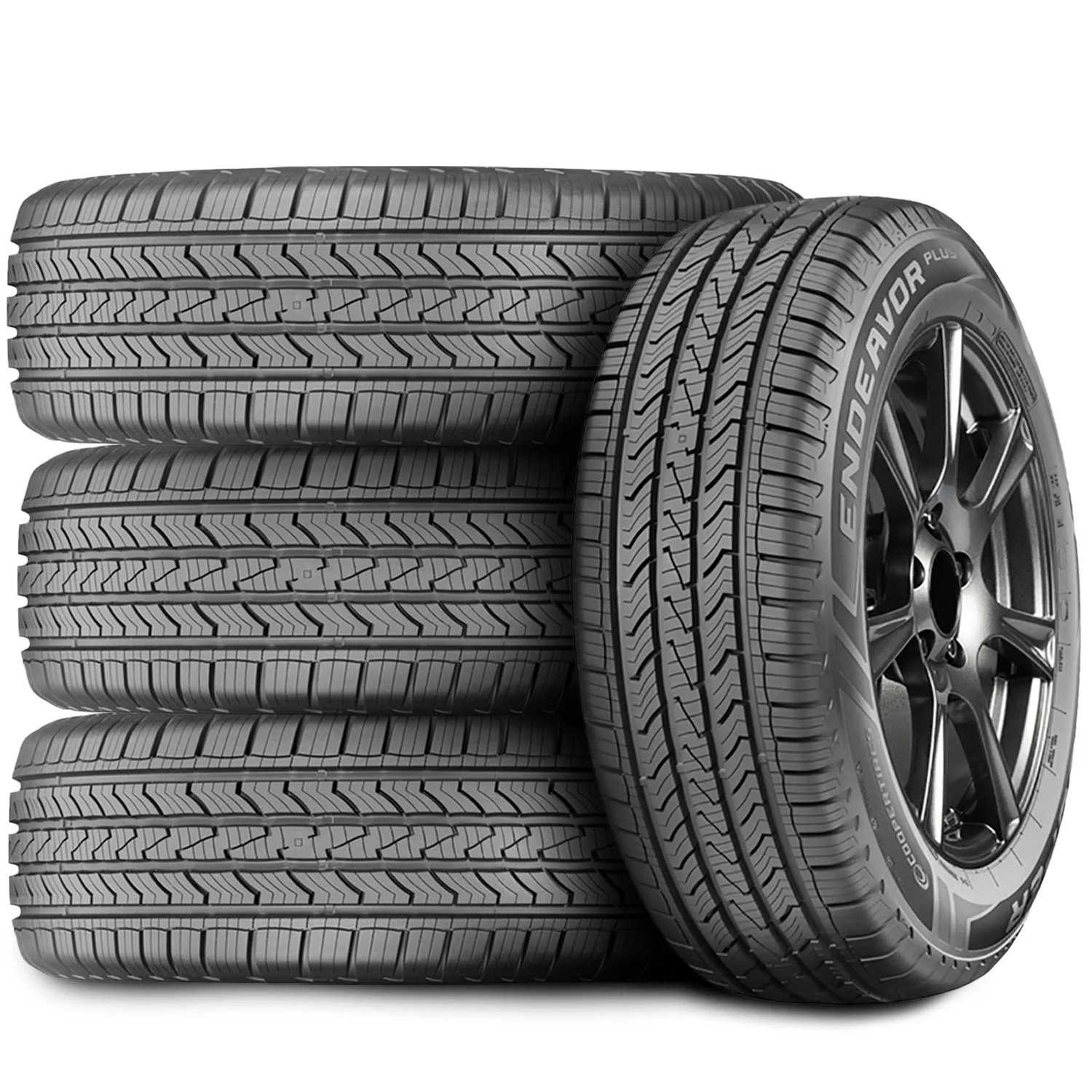 Set of 4 (FOUR) Cooper Endeavor Plus 215/70R16 100H AS A/S All Season Tires Fits: 2006-12 Toyota RAV4 Base. 2008-13 Nissan Rogue S