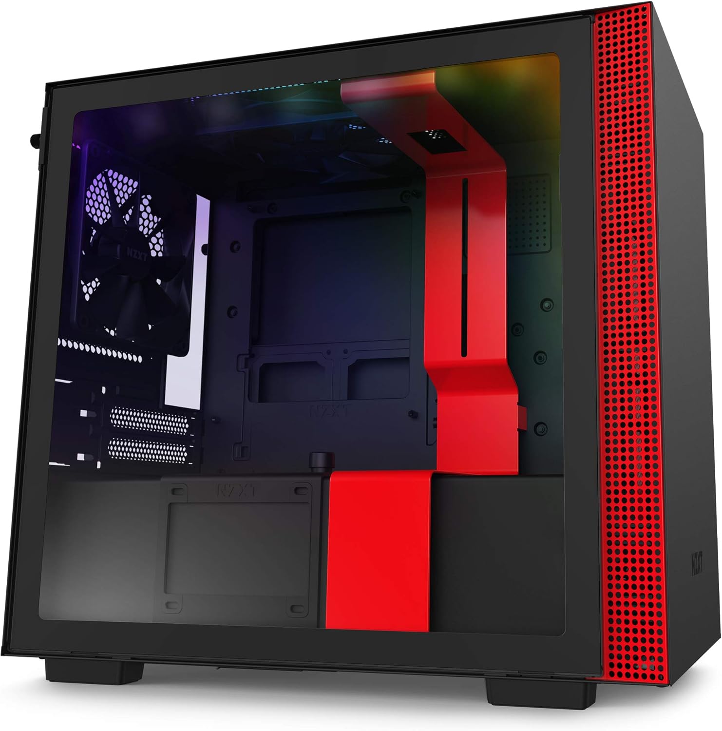 NZXT H210 - CA-H210B-B1 - Mini-ITX PC Gaming Case - Front I/O USB Type-C Port - Tempered Glass Side Panel - Cable Management System - Water-Cooling Ready - Black