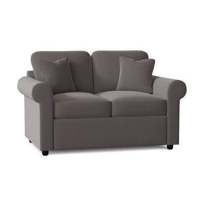 Meagan Loveseat Body Fabric: Zula Charcoal