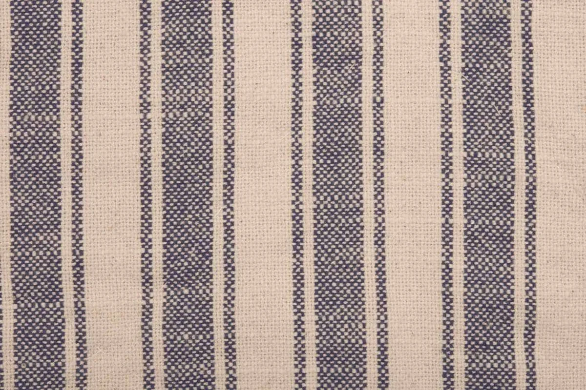 Piper Classics Market Place Blue Ticking Stripe Quilt, California King. 103x22 x 103
