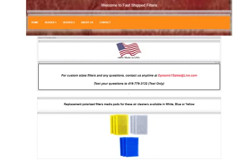 10-Pack MicroPower Guard Air Replacement Filters (Made in USA) Blue (ALL SIZE AVAILABLE)