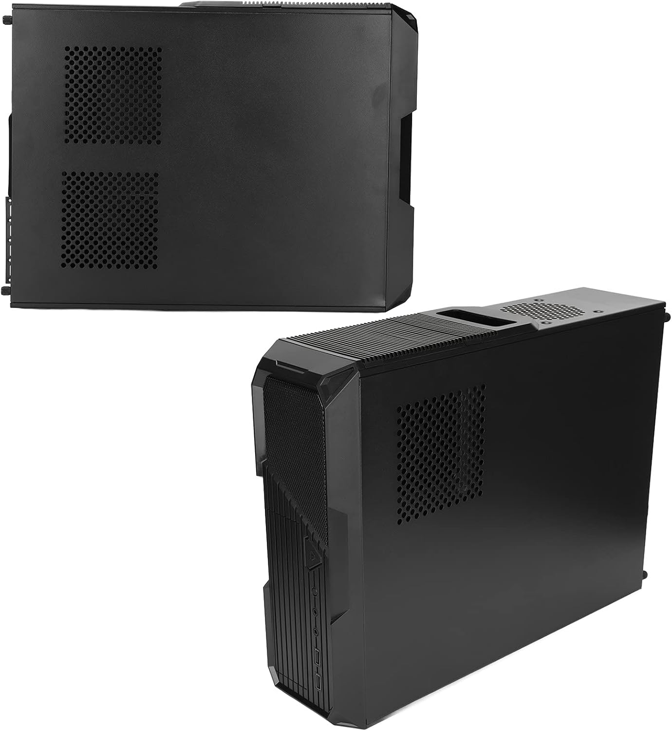 Zhiyavex Mini ITX Case,Computer Case,Mini Portable Small PC Case,Desktop Motherboard ATX Gaming PC Case,Multifunctional Peripheral Port,for Game Office