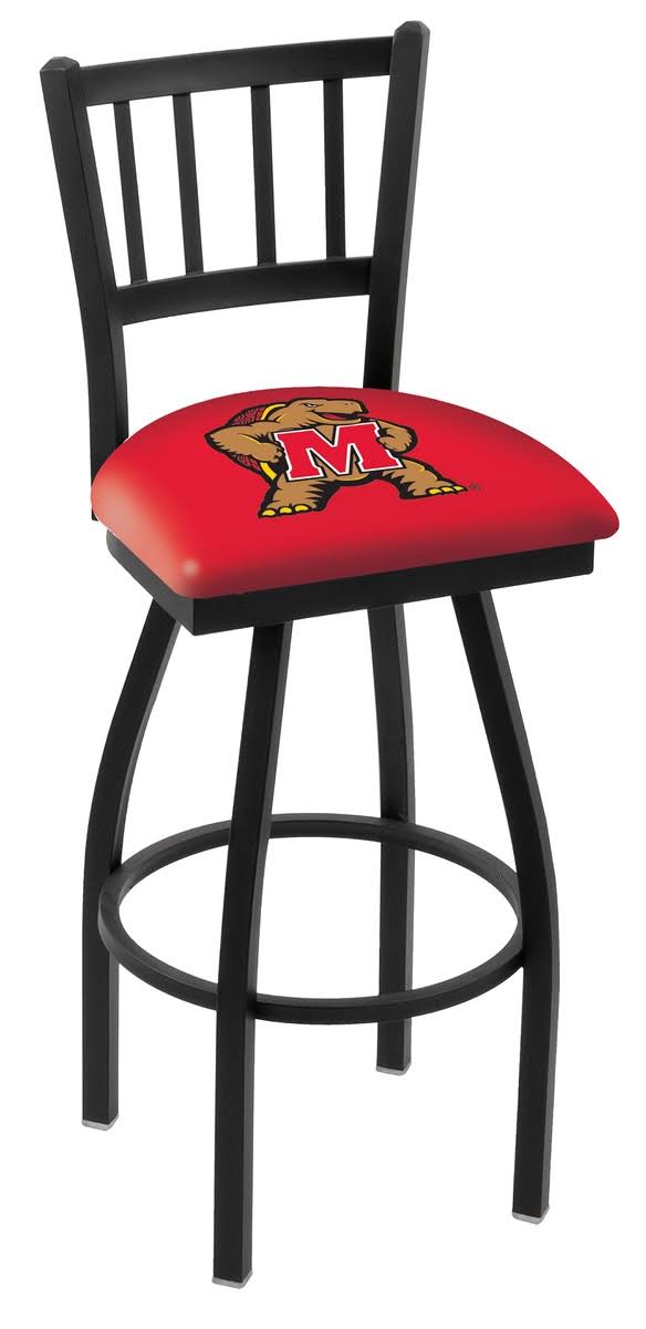 Maryland Terrapins HBS Jail Back High Top Swivel Bar Stool Seat Chair (30x22)